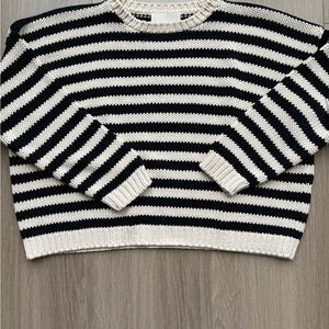 Gillian Stevens Striped Cotton Sweater, size 1